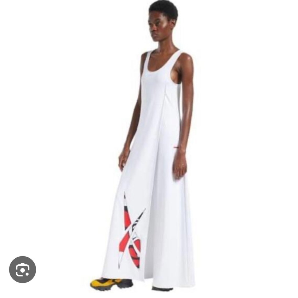 Pyer Moss x Reebok white Collection 3 jumpsuit dress size small
